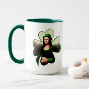 Mug Lucky Mona Lisa St. Patrick's Day