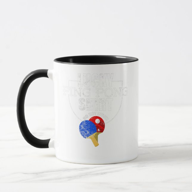 Mug Lucky Ping Pong Funny Pour Les Joueurs De Tennis D (Gauche)