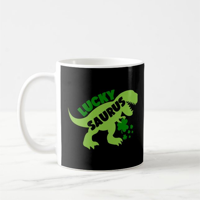 Mug Lucky Saurus - Dino du jour de la Saint Patrick (Gauche)