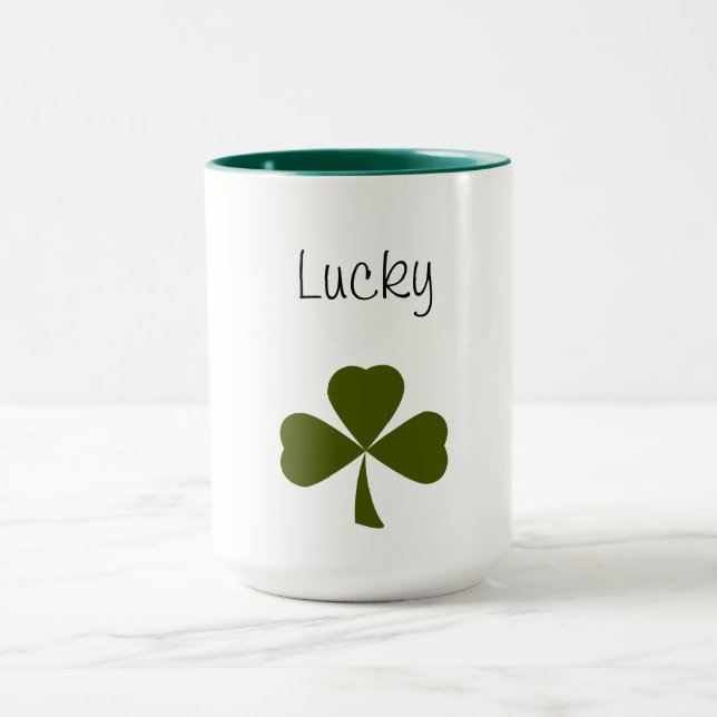 Mug Lucky Shamrock St. Patrick's Day Clover (Centre)