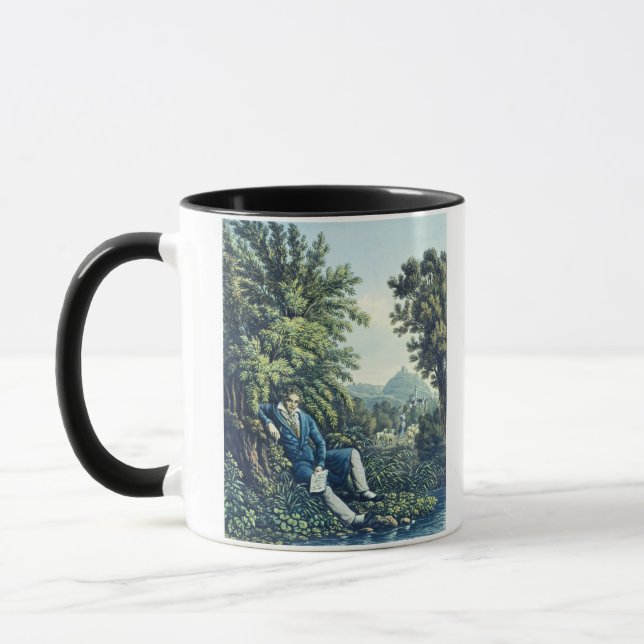 Mug Ludwig van Beethoven par une rivière (engravin (Gauche)