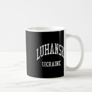 Mug Luhansk Ukraine Rétro Années 70 Style Sport Univer