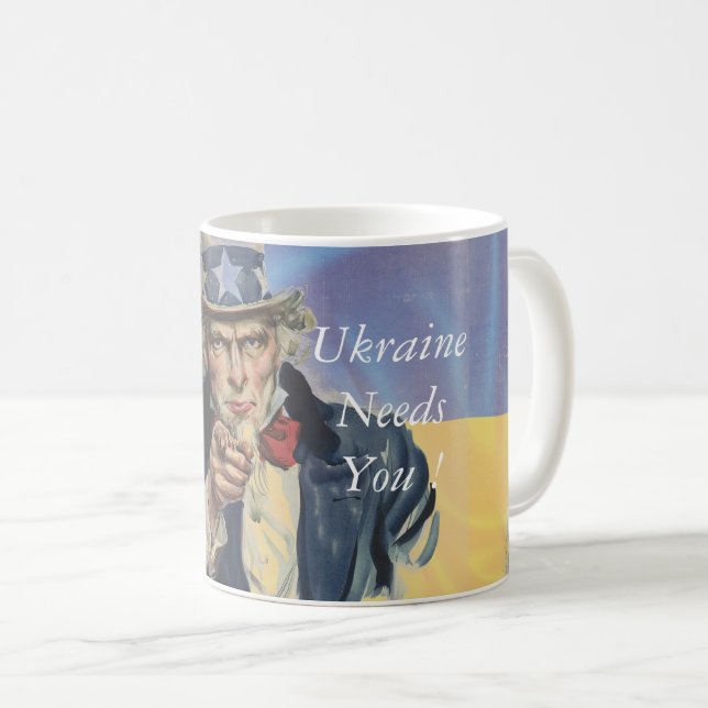 Mug L'Ukraine a besoin de toi ! (Devant droit)