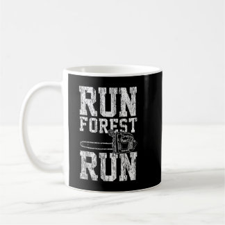 Mug Lumberjack Chainsaw Run Forêt Run Drôle