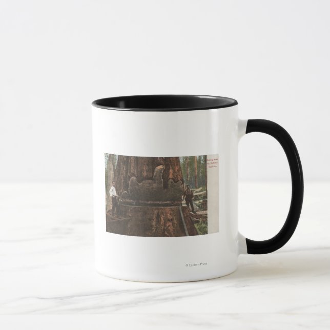 Mug Lumberjacks Couper un séquoia (Droite)