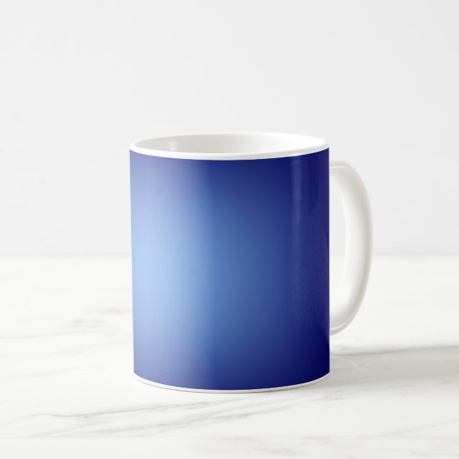 Mug Lumière blanche sur bleu (Devant droit)