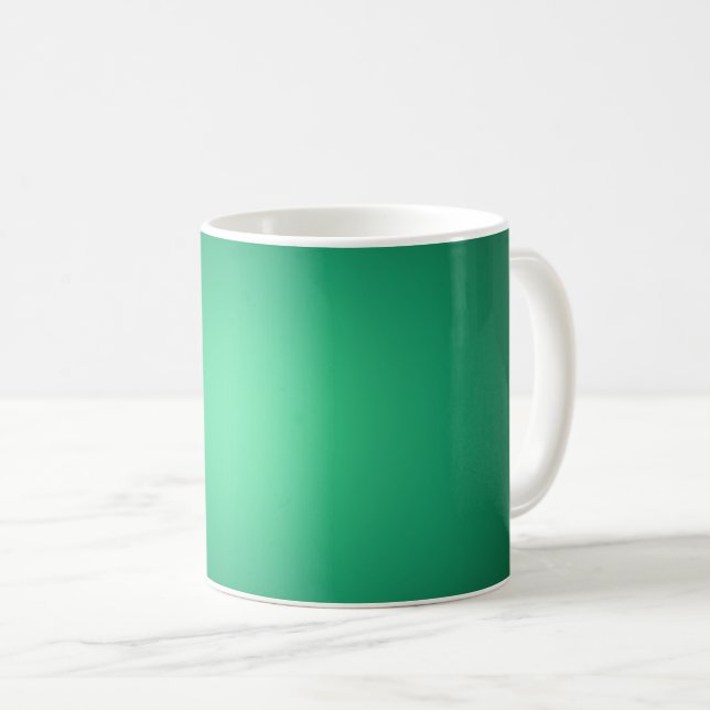 Mug Lumière blanche sur vert (Devant droit)