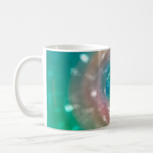 Mug Lumière Bokeh, lumières taches floues chatoyantes  (Gauche)