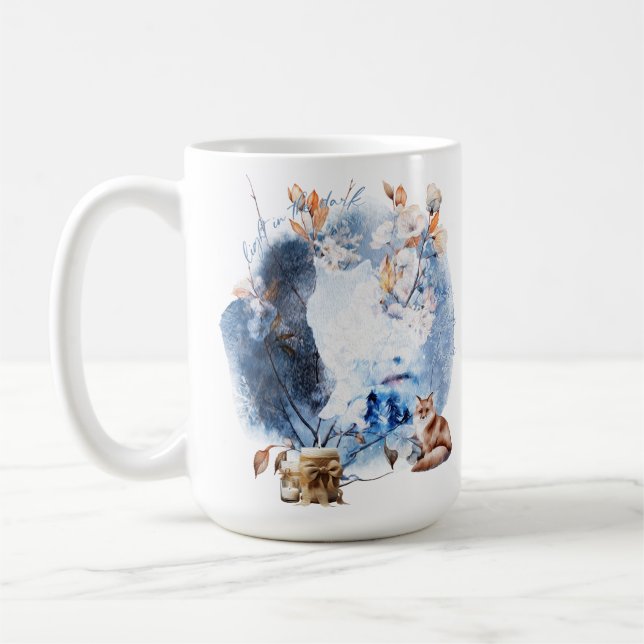Mug Lumière dans la magie du solstice d'hiver sombre (Gauche)