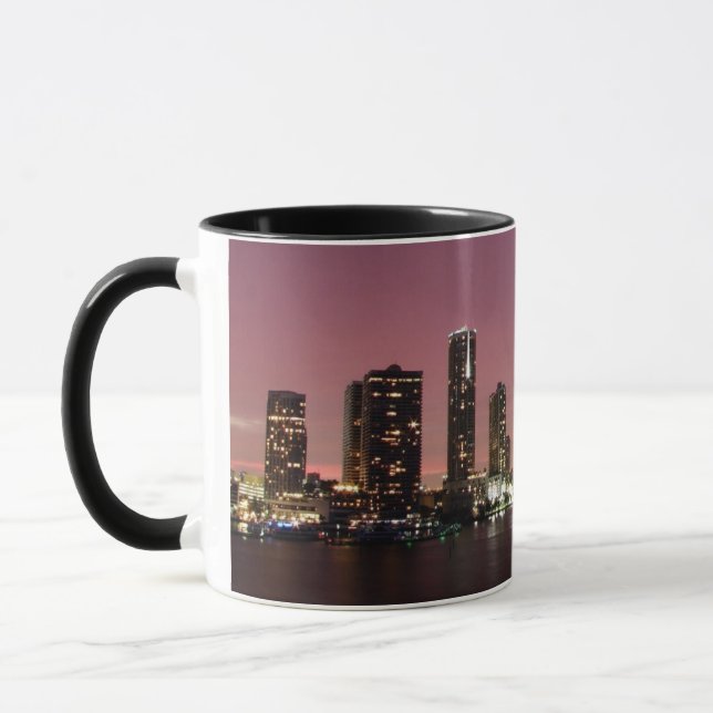 Mug Lumière de coucher du soleil au-dessus de Miami (Gauche)