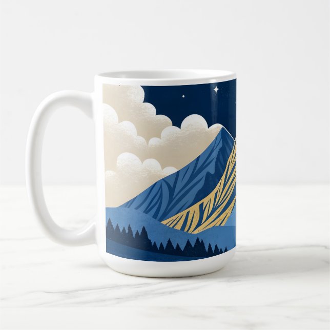 Mug Lumière de la lune de montagne (Gauche)