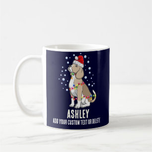 Mug Lumière de Noël avec chien Beagle