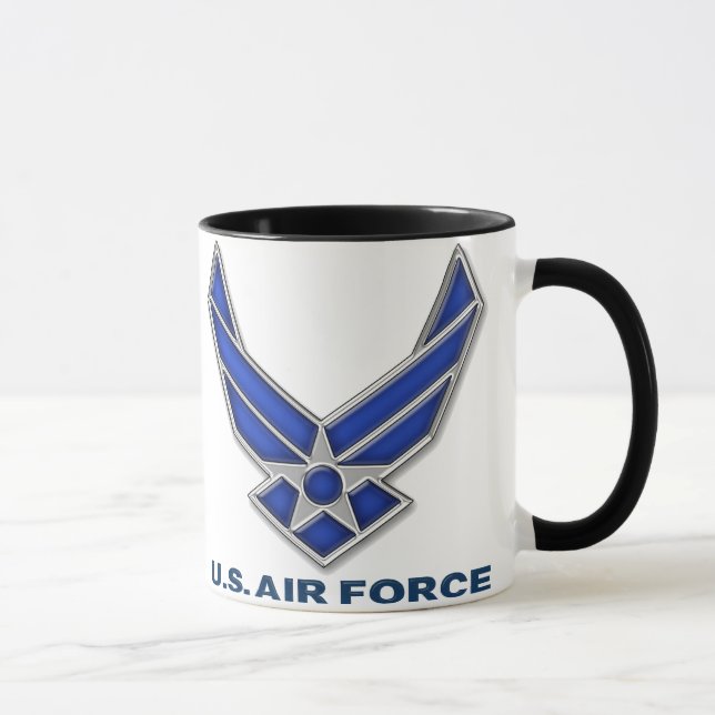 Mug LUMIÈRE de symbole de l'Armée de l'Air d'USA (Droite)