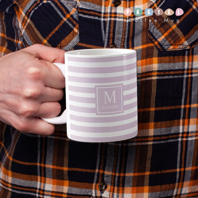Mug Lumière Douce et Solide Pastel Lavande Violet Pour (Solid Soft Light Pastel Lavender Violet Purple Coffee Mug
)