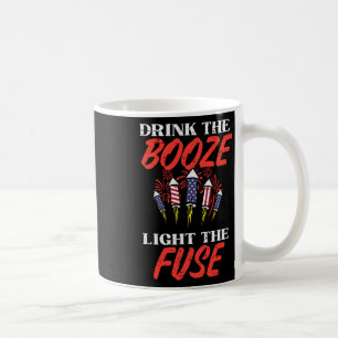 Mug Lumière Fuse Fireworks Funny Quatrième 4 juillet