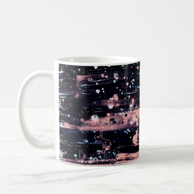 Mug Lumière glamour gris foncé rose (Gauche)