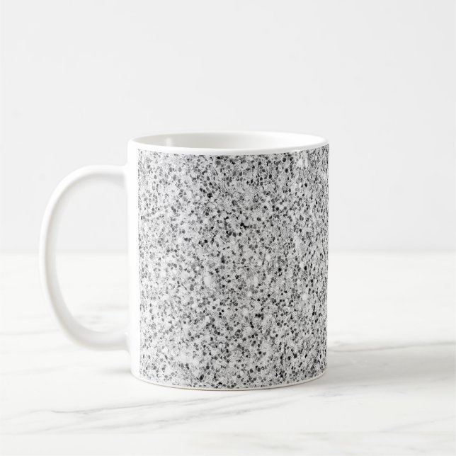 Mug Lumière grise argentée scintillements étincelles (Gauche)