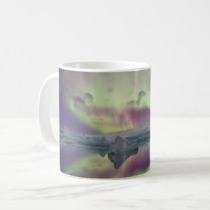 Mug Lumières d'Aurore reflétant un lagon Islande