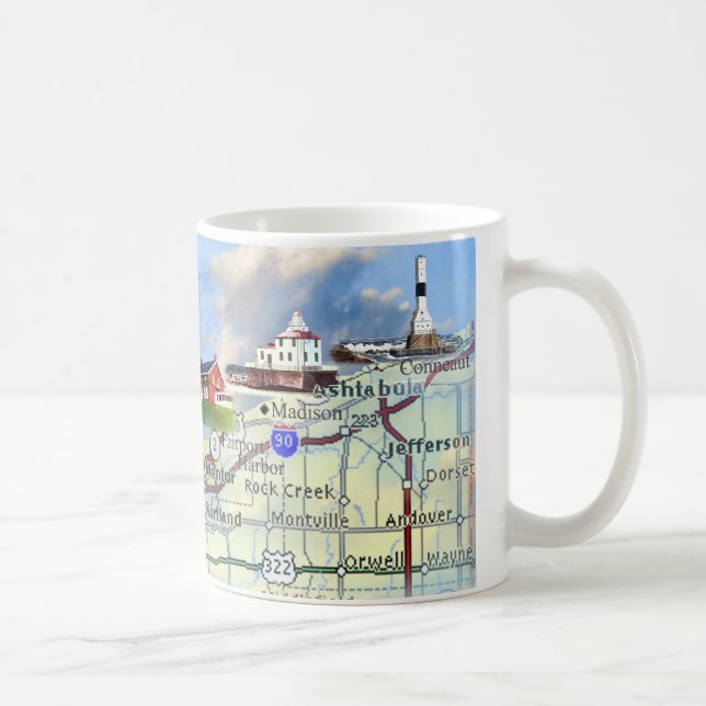 Mug Lumières de côte du nord (Droite)