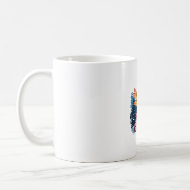 Mug Lumières de libellule festive (Gauche)