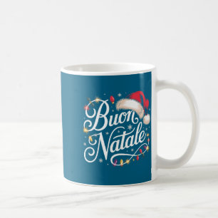 Mug Lumières de Noël de Famille Italienne Chapeau Roug