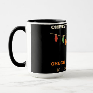 Mug Lumières de Noël et voyants de contrôle moteur, dr