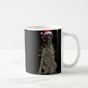 Mug Lumières de Noël Père Noël allemand Shorthaired In