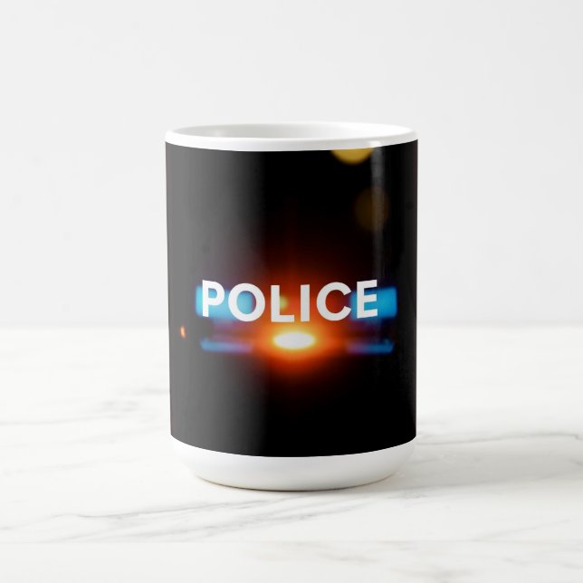 Mug Lumières de Police – Conception d'urgence clignota (Centre)