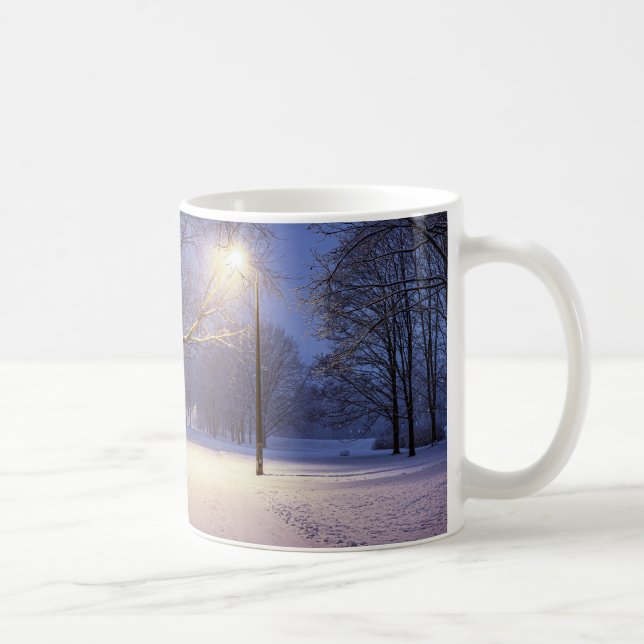 Mug Lumières de rue et couvert de neiges (Droite)