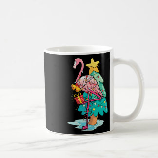 Mug Lumières de sapin de Noël Flamingo Animal Tropical