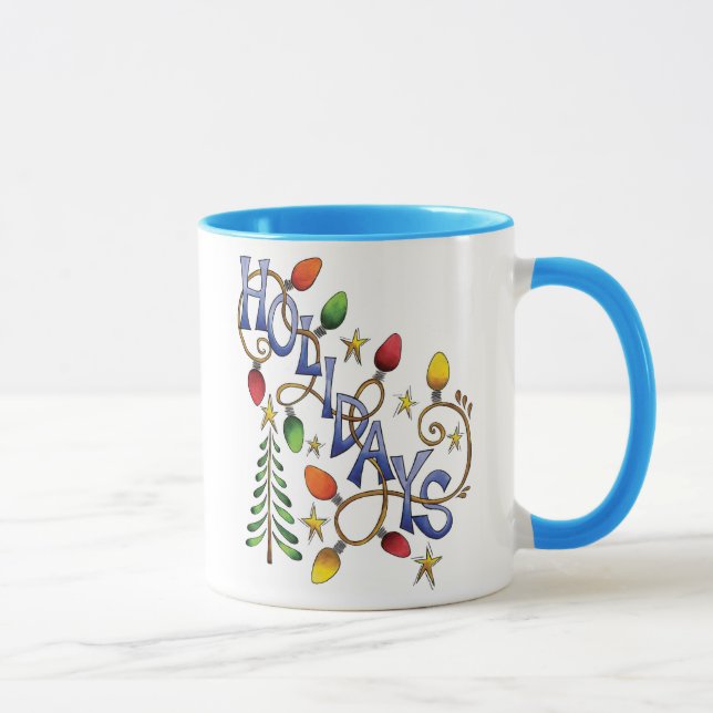Mug Lumières de vacances (Droite)