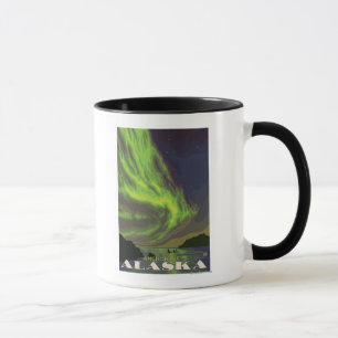 Mug Lumières du Nord et orques - Ancrage, Alaska
