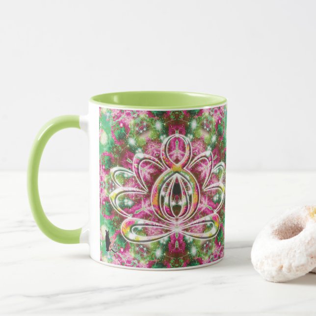 Mug Lumineuse Zen Lotus (Avec donut)