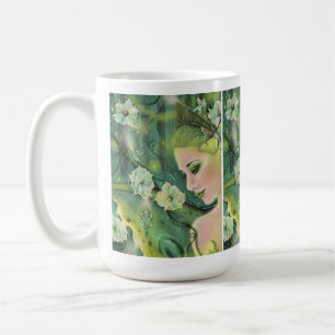 Mug Luna moth, art féerique par Renee Lavoie