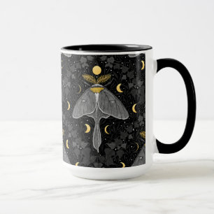 Mug Luna moth, phases de lune et lierre damassé patron