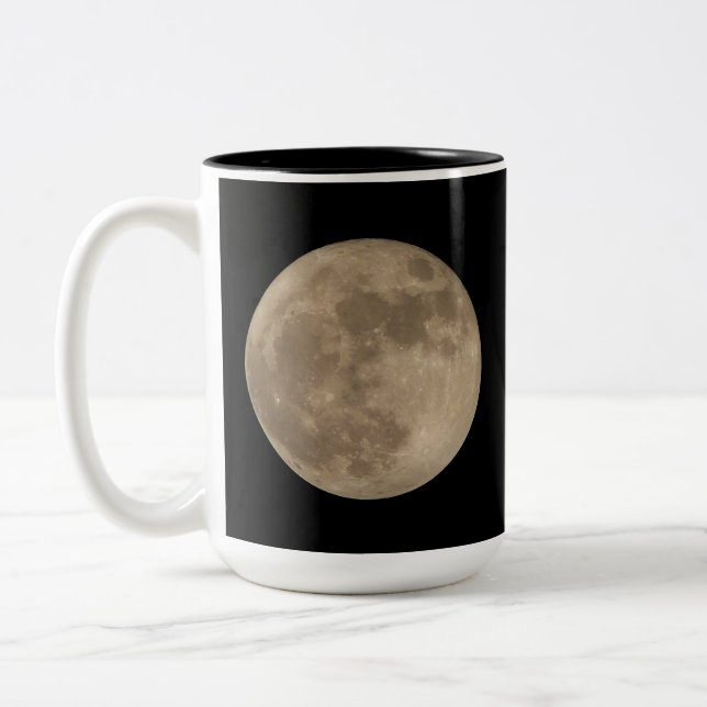 Mug Luna Surface Cup Pleine lune Mug (Gauche)