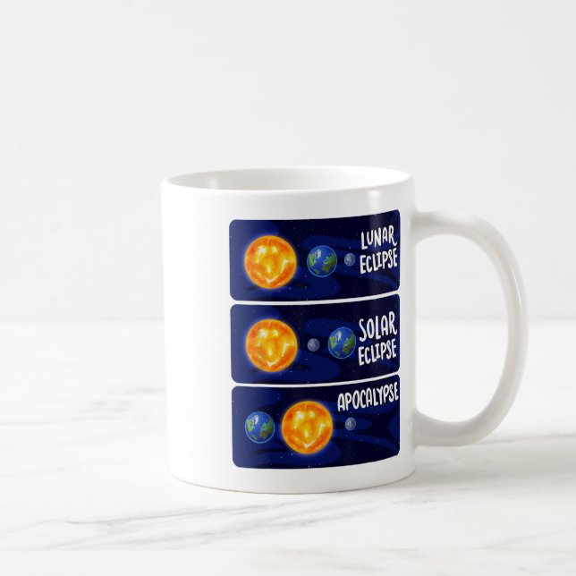 Mug Lunaire Eclipse Solaire Apocalypse Astrologie M (Droite)