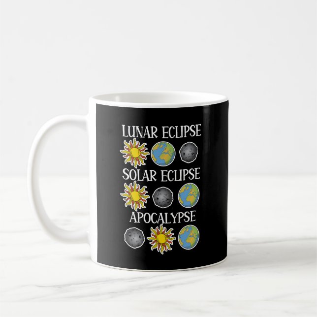 Mug Lunaire Eclipse Solaire Eclipse Apocalypse Espace  (Gauche)