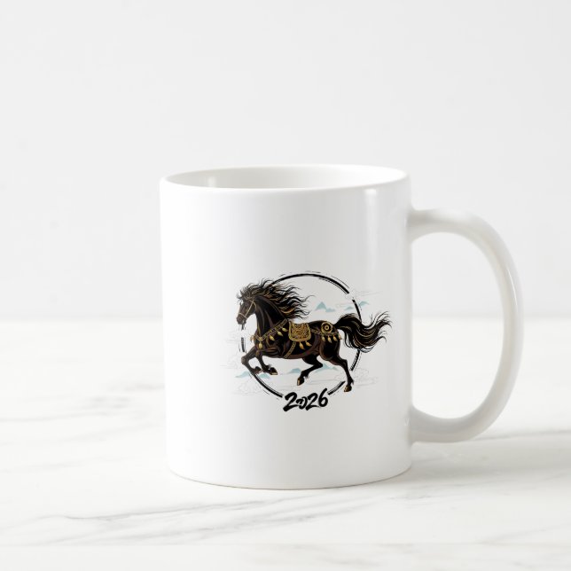 Mug Lunar New Year 2026 Horse Chinese Zodiac Celebrati (Droite)