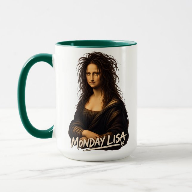 Mug Lundi Lisa Drôle Renaissance Art (Gauche)