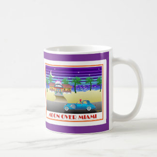 Mug Lune au-dessus de pourpre de Miami