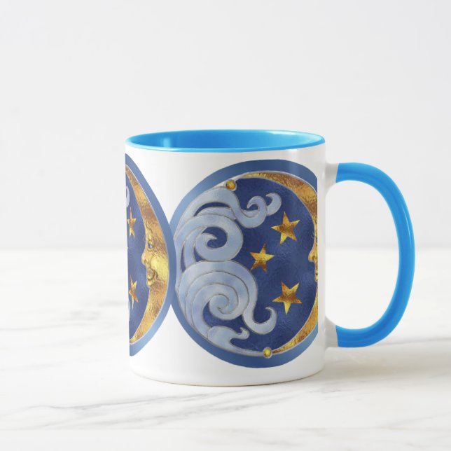 Mug Lune céleste et étoiles (Droite)