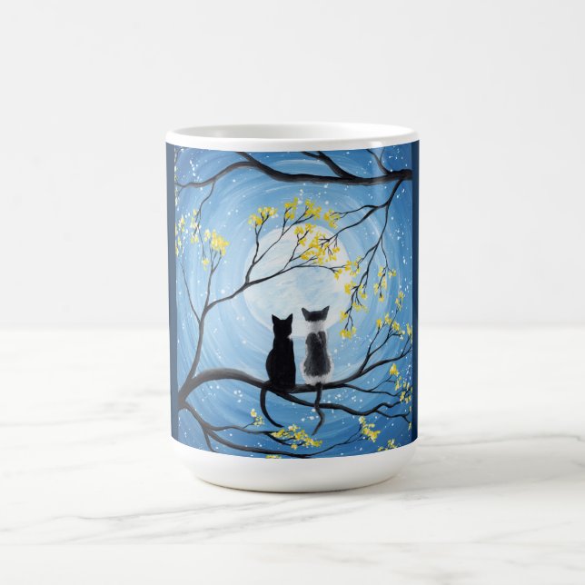 Mug Lune lunaire avec chats (Centre)
