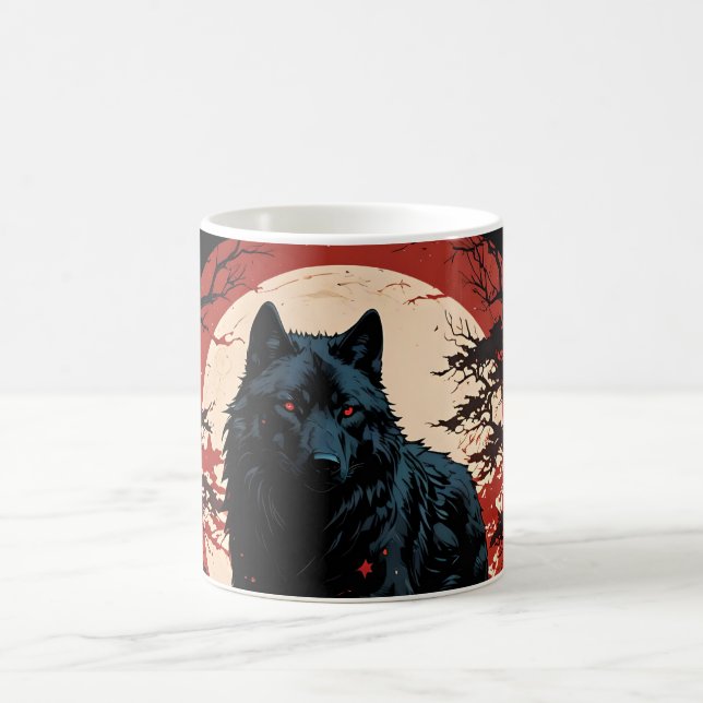 Mug Lune Wolfs de minuit (Centre)