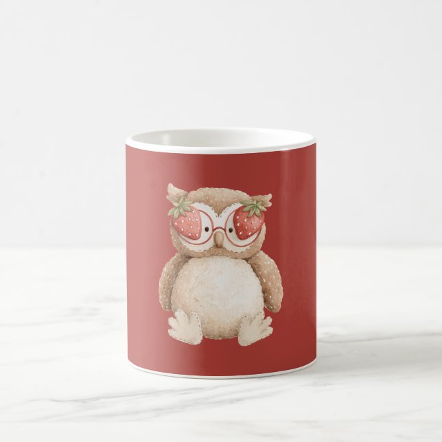 Mug Lunettes de fraise Hibou (Centre)