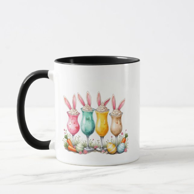 Mug Lunettes de latte de Pâques avec des oreilles de l (Gauche)