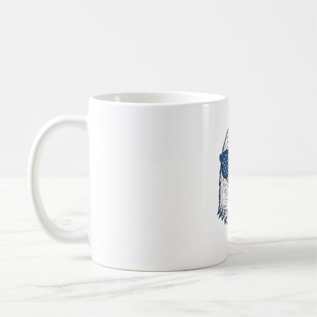 Mug Lunettes de soleil aigle patriotique dessin vector (Gauche)