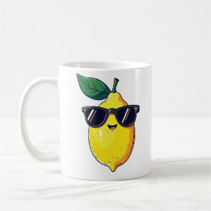Mug Lunettes de soleil au citron amusantes