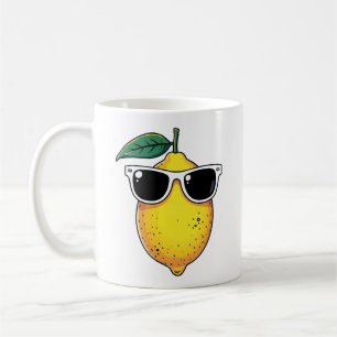 Mug Lunettes de soleil au citron amusantes