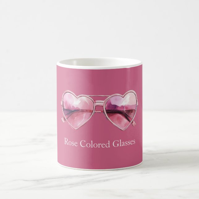 Mug Lunettes de soleil aux cœurs roses (Centre)